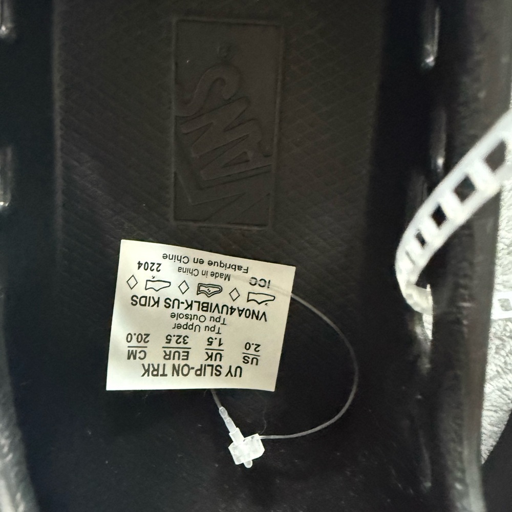 Vans Kids Black Perforated Slip-On Slippers - Picture 3 of 4